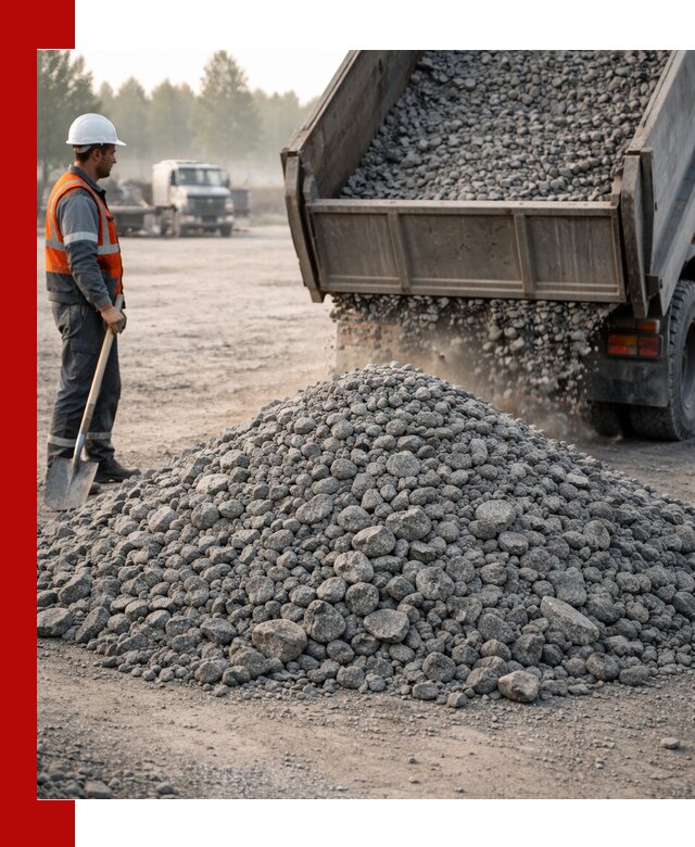 Гранитный щебень фракции 100–201 для строительства в Пятигорске