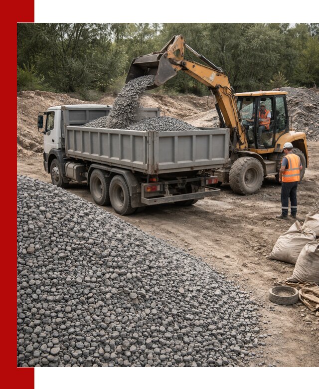Доставка гравийного щебня в Пятигорске оптом и в розницу