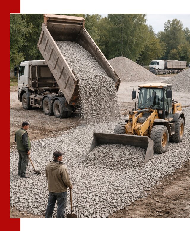 Купить гравийный щебень фракция 20-40 в Пятигорске с доставкой