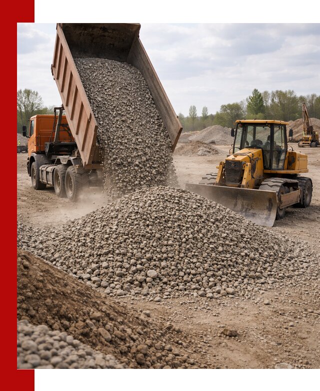 Доставка гравийного щебня фракции 40-70 в Пятигорске