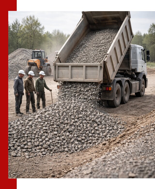 Доставка гравийного щебня фракции 70-120 в Пятигорске