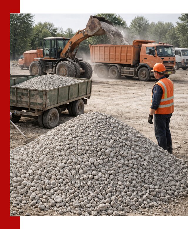 Доставка известнякового щебня фракция 20–40 в Пятигорске