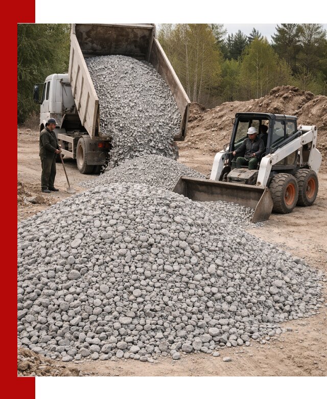 Доставка доломитового щебня в Пятигорске напрямую от карьера
