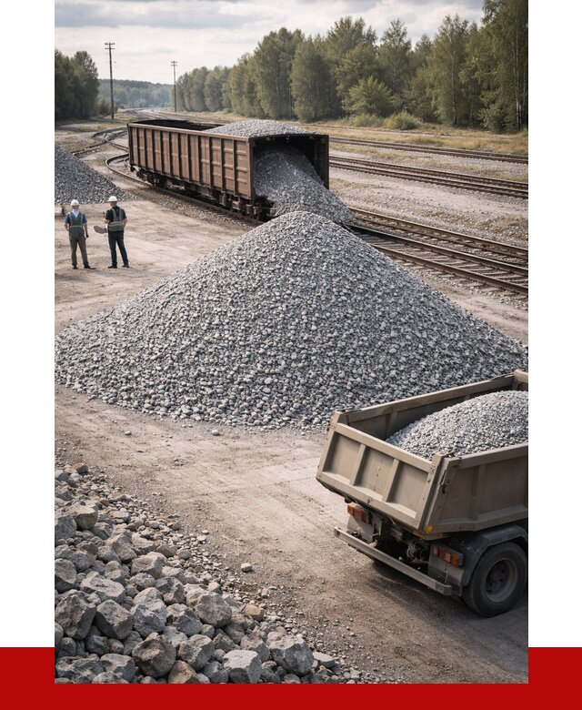 Железнодорожный щебень 20-60 в Пятигорске от 1746 р. | ПРОНЕРУДПтг