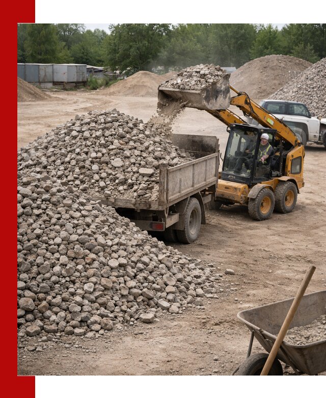 Доставка вторичного щебня в Пятигорске для строительных работ