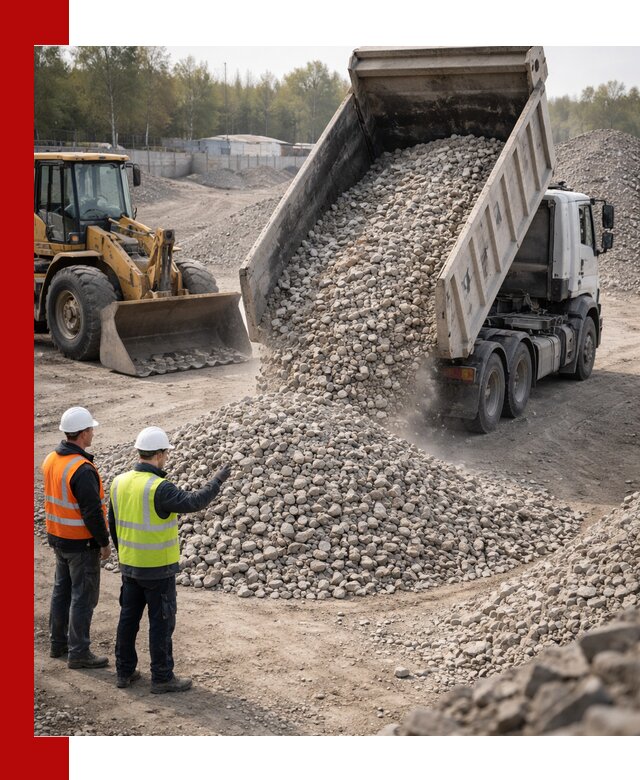 Вторичный щебень фракция 40–70 доставка в Пятигорске