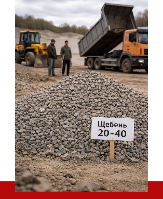 Бетонный щебень фракция 20-40 в Пятигорске от 2517 р. | ПРОНЕРУДПтг