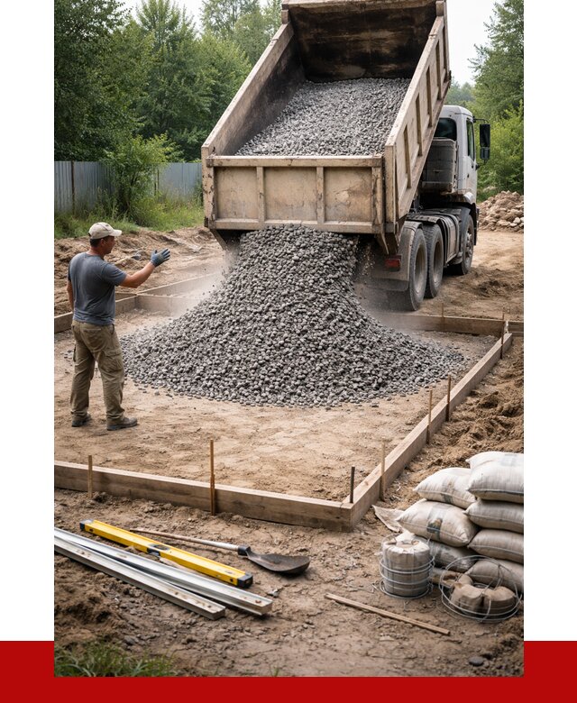 Купить щебень для фундамента в Пятигорске от 4623 р. | ПРОНЕРУДПтг