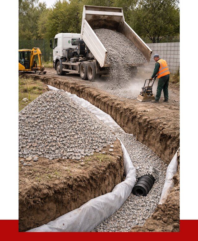 Щебень для дренажа в Пятигорске от 1901 р., ПРОНЕРУДПтг доставка