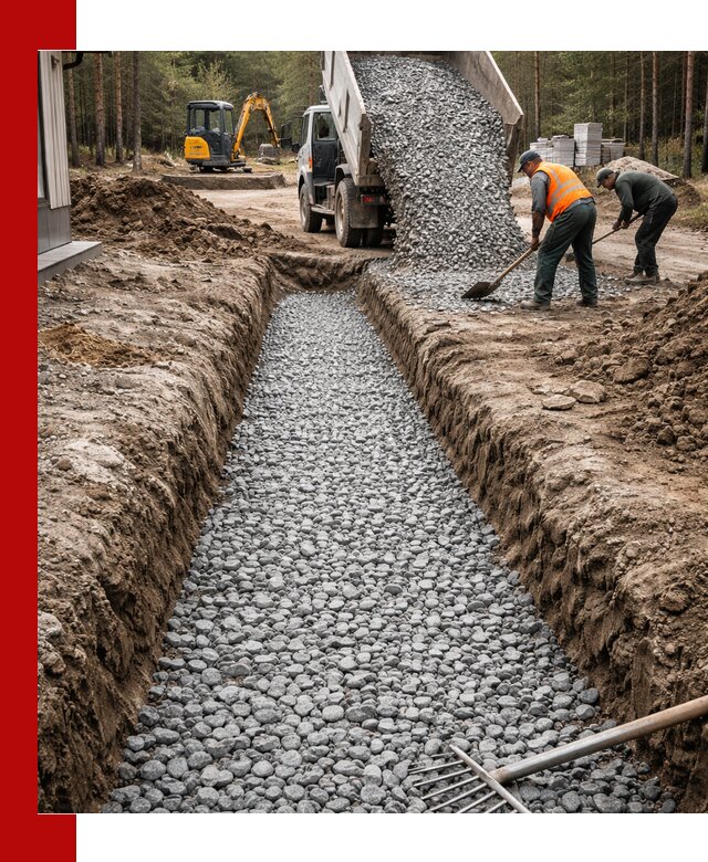 Щебень для дренажа с доставкой в Пятигорске высокого качества