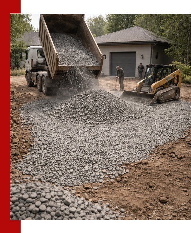 Щебень для парковки в Пятигорске: доставка и укладка качественного материала