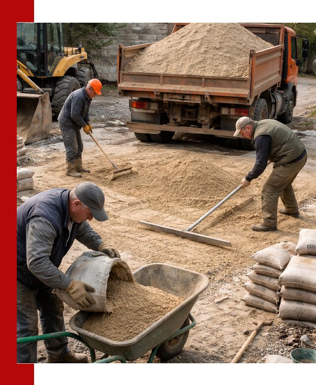 Поставка песка для стяжки в Пятигорске с быстрой доставкой