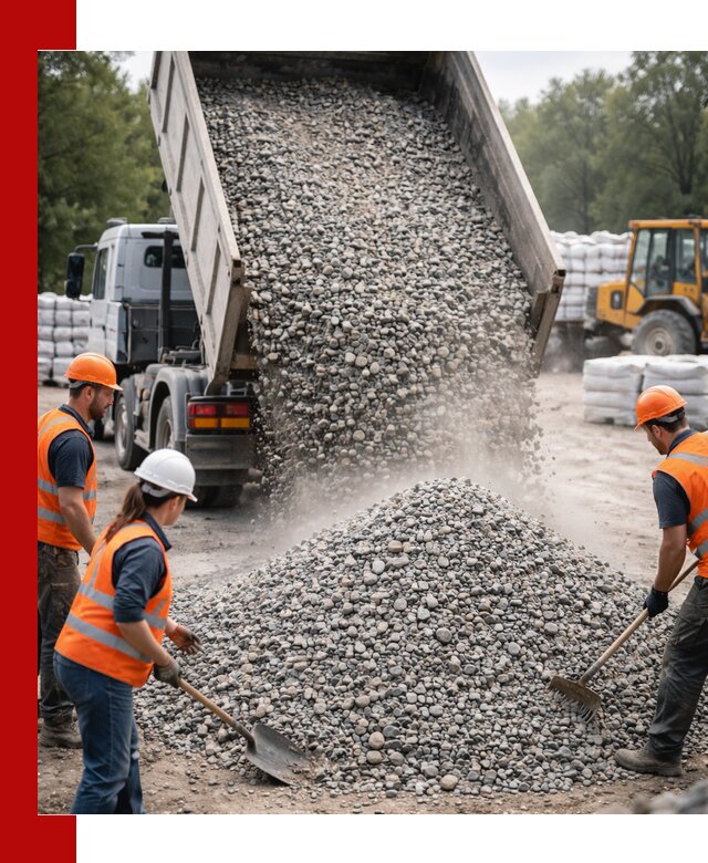 Доставка гравия и камня в Пятигорске оптом и в розницу