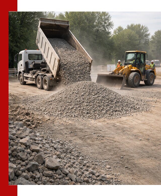 Гравий фракция 5–20 доставка в Пятигорске оптом и в розницу