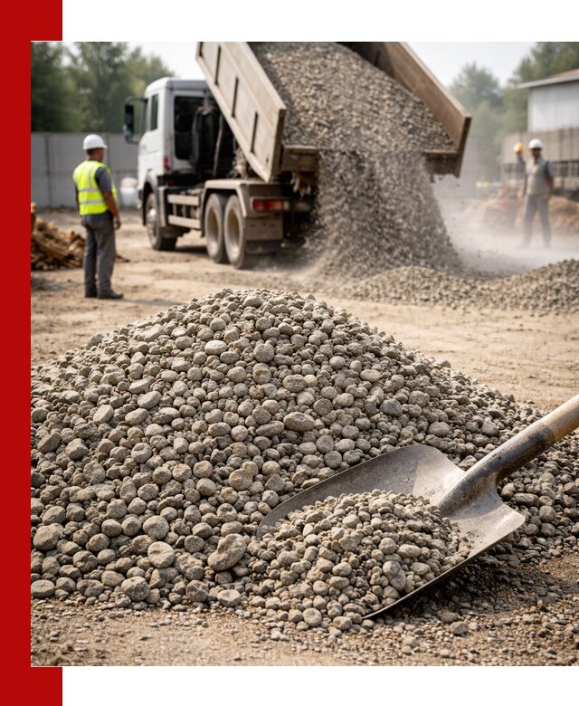 Доставка гравия фракции 20-40 в Пятигорске с самосвалами