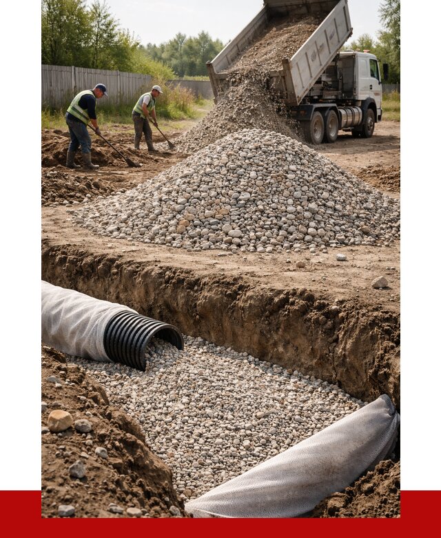 Гравий для дренажа в Пятигорске от 2260 р., доставка ПРОНЕРУДПтг