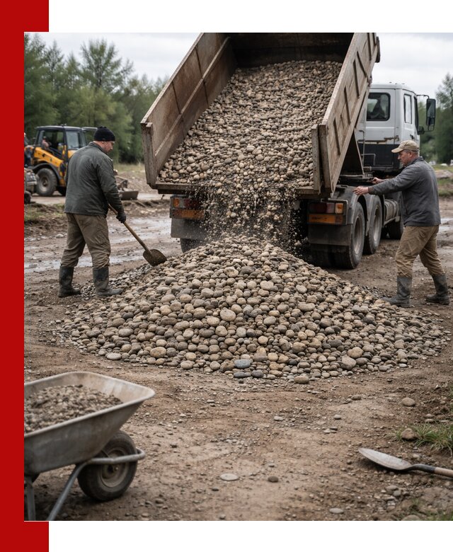Доставка гальки речной оптом и в розницу в Пятигорске