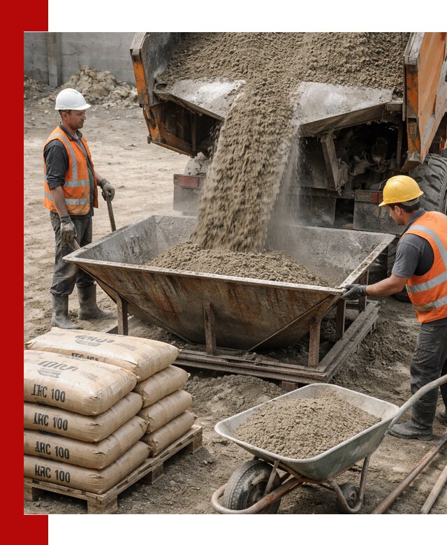 Доставка цементно-песчаной смеси М100 в Пятигорске