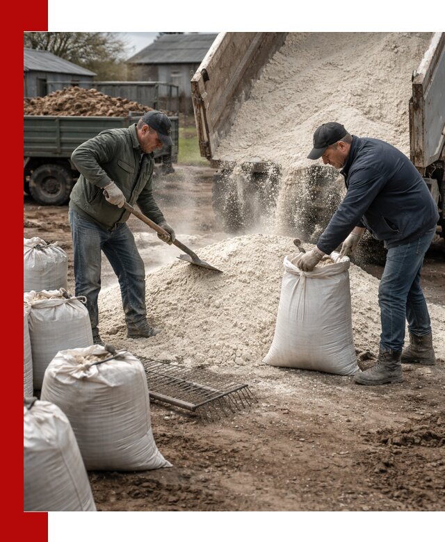 Доставка извести пушонки в Пятигорске оптом и мелким оптом