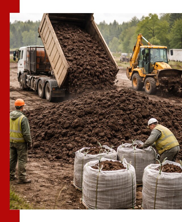 Доставка нейтрального торфа в Пятигорске оптом и в розницу