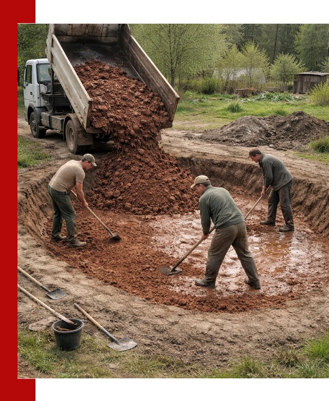 Купить качественную глину для пруда в Пятигорске