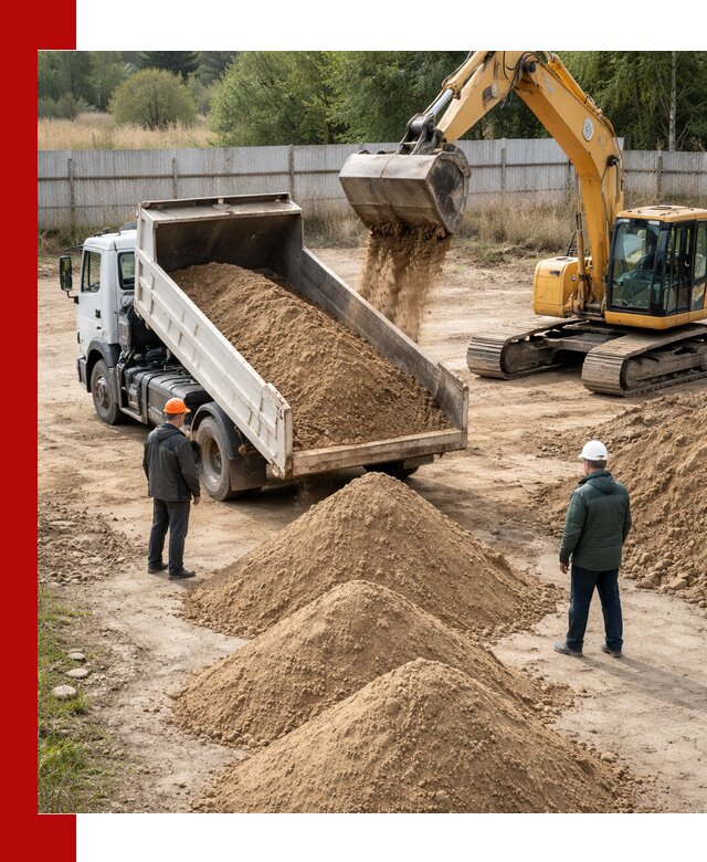 Доставка супеси вагонными и автопартиями в Пятигорске