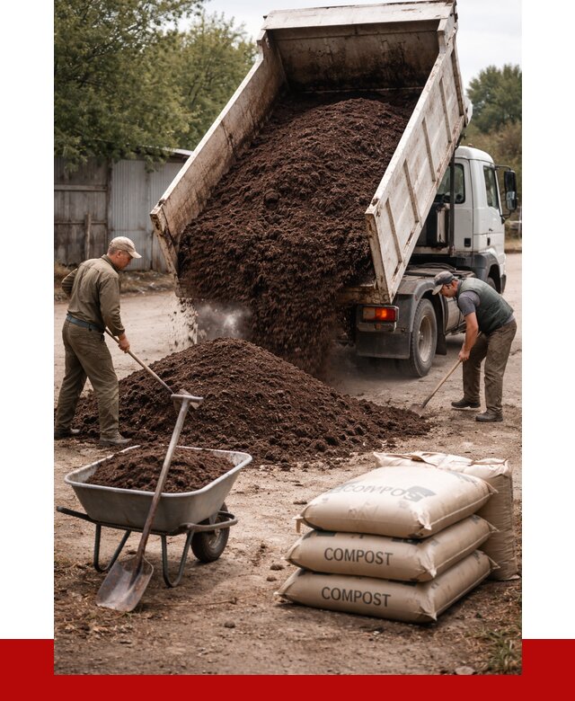 Купить компост в Пятигорске от 4315 р. за куб с доставкой | ПРОНЕРУДПтг