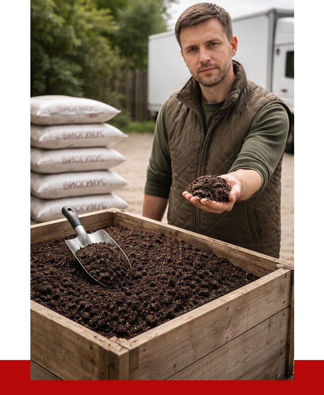 Купить биогумус в Пятигорске с доставкой от 8732 р. за куб | ПРОНЕРУДПтг