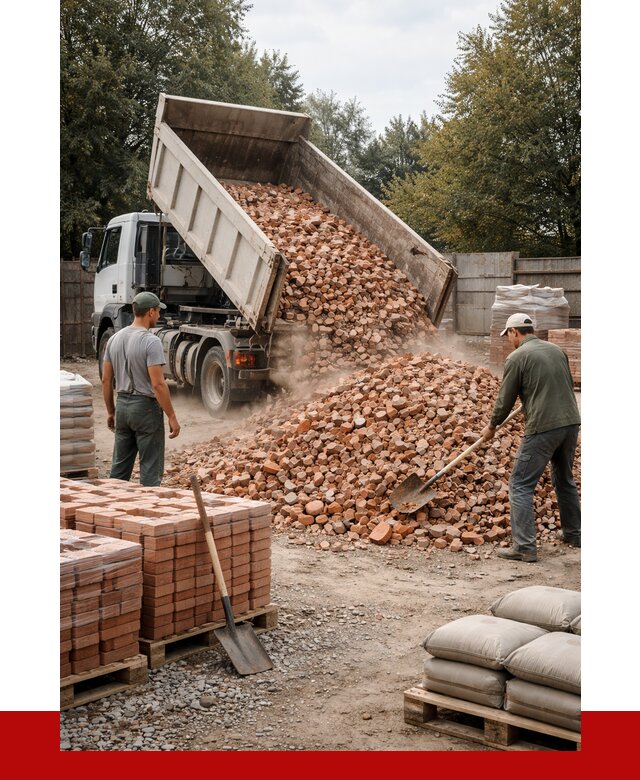 Бой кирпича в Пятигорске с доставкой от 4315 руб/куб | ПРОНЕРУДПтг