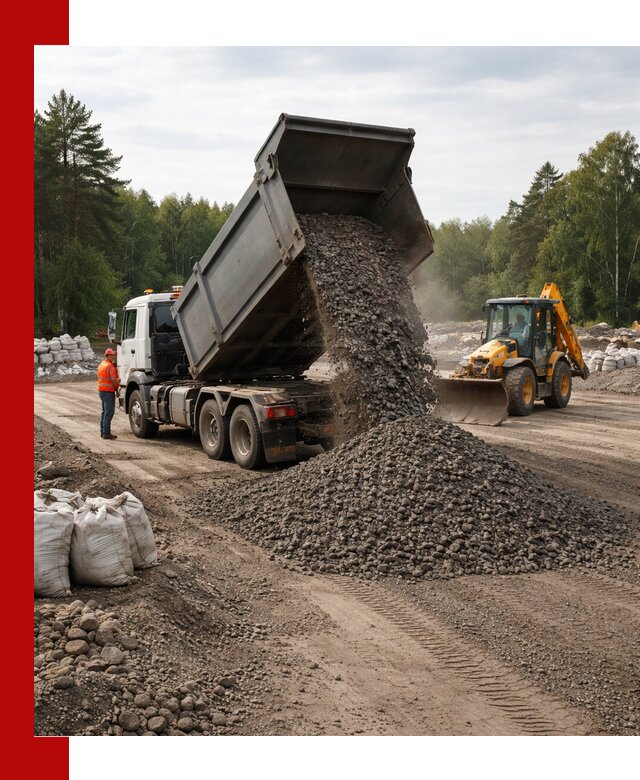 Доставка дробленого асфальта в Пятигорске для дорожных работ