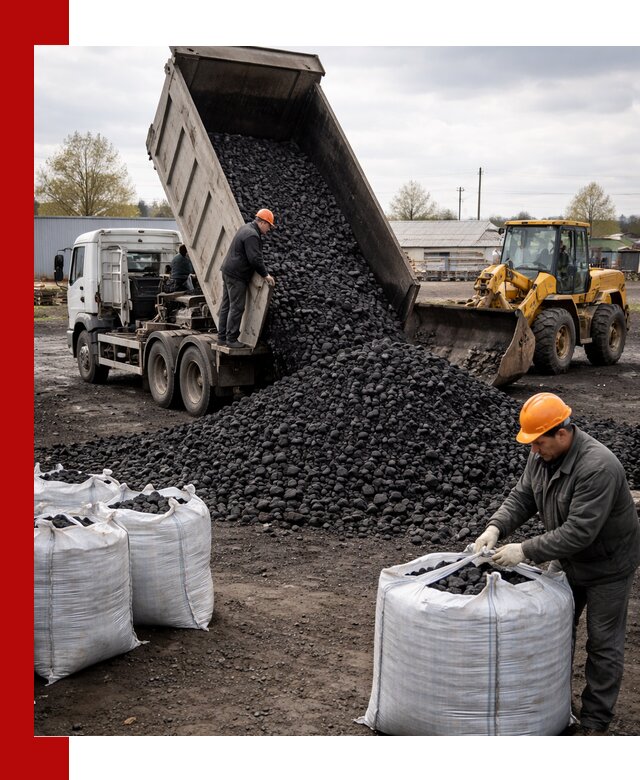 Доставка каменного угля в Пятигорске оптом и в розницу