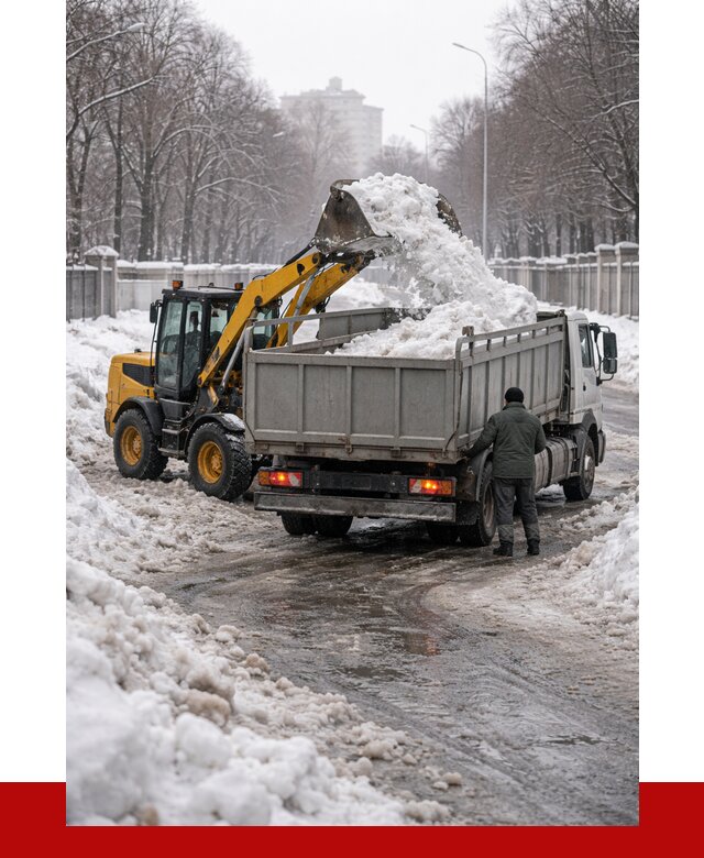 Вывоз снега с погрузкой в Пятигорске от 3596 р. ПРОНЕРУДПтг